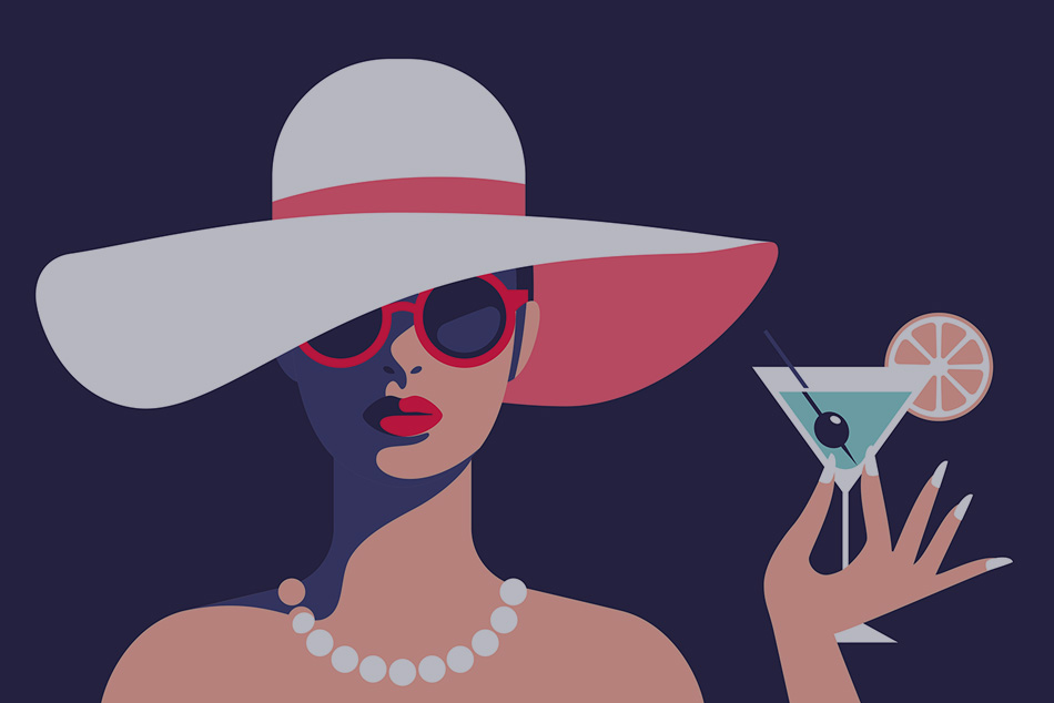 Stylish woman illustration